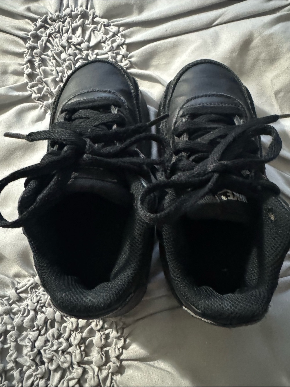 Nike Kids Black Lace-Up Sneakers